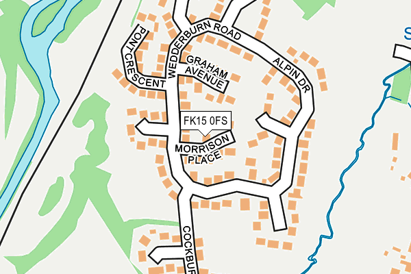 FK15 0FS map - OS OpenMap – Local (Ordnance Survey) FK15 0FS map - OS OpenMap – Local (Ordnance Survey)