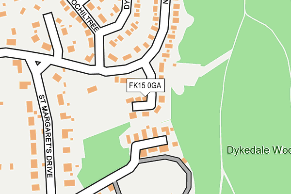 FK15 0GA map - OS OpenMap – Local (Ordnance Survey)