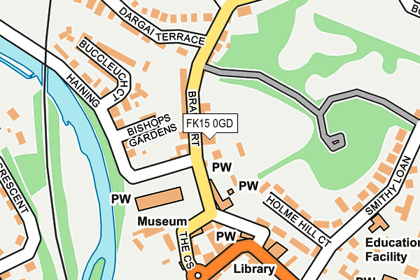 FK15 0GD map - OS OpenMap – Local (Ordnance Survey) FK15 0GD map - OS OpenMap – Local (Ordnance Survey)