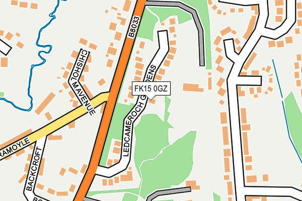 FK15 0GZ map - OS OpenMap – Local (Ordnance Survey) FK15 0GZ map - OS OpenMap – Local (Ordnance Survey)