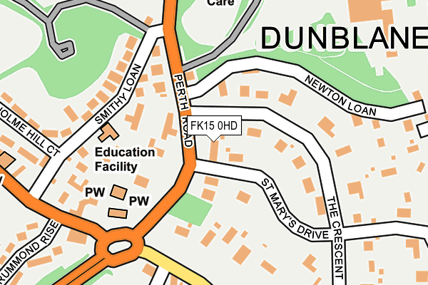 FK15 0HD map - OS OpenMap – Local (Ordnance Survey) FK15 0HD map - OS OpenMap – Local (Ordnance Survey)