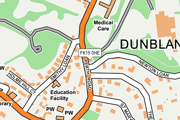 FK15 0HE map - OS OpenMap – Local (Ordnance Survey) FK15 0HE map - OS OpenMap – Local (Ordnance Survey)