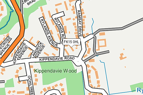 FK15 0HL map - OS OpenMap – Local (Ordnance Survey) FK15 0HL map - OS OpenMap – Local (Ordnance Survey)