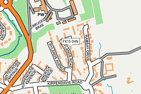 FK15 0HN map - OS OpenMap – Local (Ordnance Survey) FK15 0HN map - OS OpenMap – Local (Ordnance Survey)