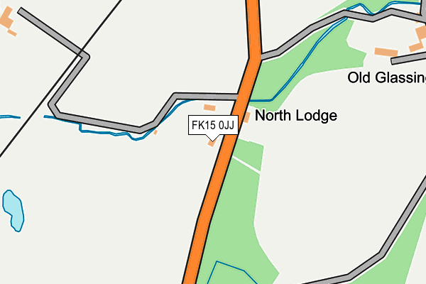 FK15 0JJ map - OS OpenMap – Local (Ordnance Survey) FK15 0JJ map - OS OpenMap – Local (Ordnance Survey)