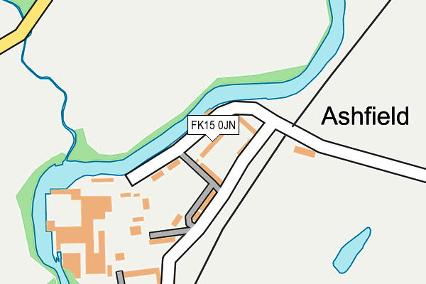 FK15 0JN map - OS OpenMap – Local (Ordnance Survey) FK15 0JN map - OS OpenMap – Local (Ordnance Survey)
