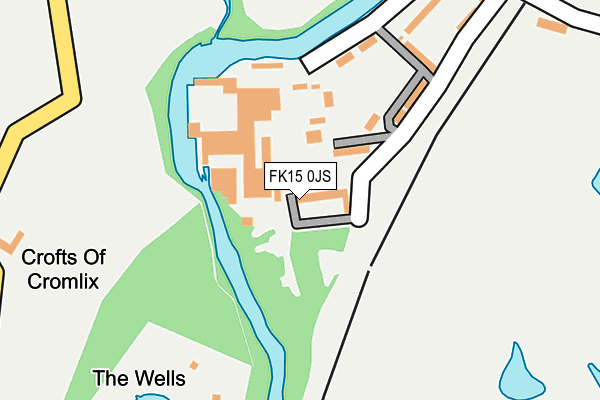 FK15 0JS map - OS OpenMap – Local (Ordnance Survey)