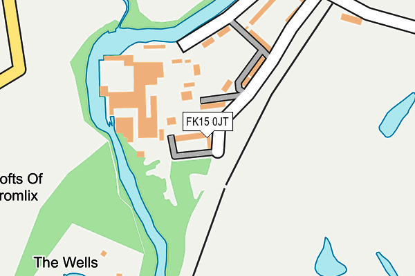 FK15 0JT map - OS OpenMap – Local (Ordnance Survey) FK15 0JT map - OS OpenMap – Local (Ordnance Survey)