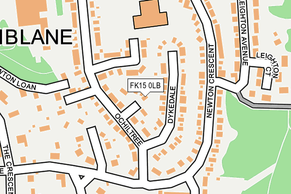 FK15 0LB map - OS OpenMap – Local (Ordnance Survey) FK15 0LB map - OS OpenMap – Local (Ordnance Survey)