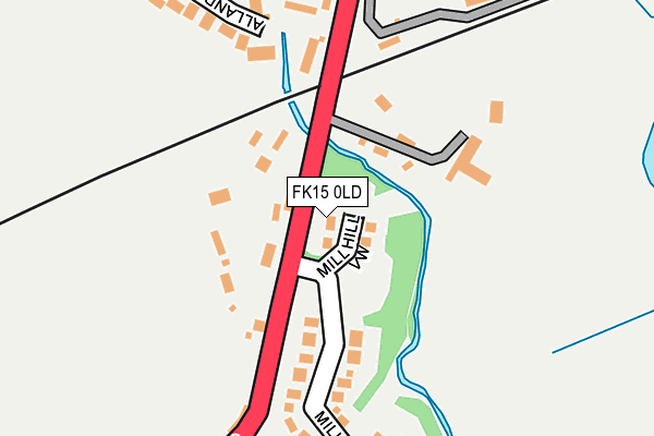 FK15 0LD map - OS OpenMap – Local (Ordnance Survey) FK15 0LD map - OS OpenMap – Local (Ordnance Survey)
