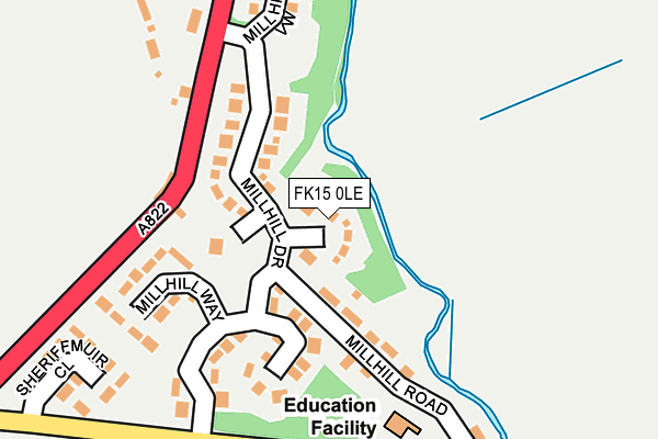 FK15 0LE map - OS OpenMap – Local (Ordnance Survey) FK15 0LE map - OS OpenMap – Local (Ordnance Survey)