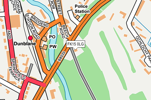 FK15 0LG map - OS OpenMap – Local (Ordnance Survey) FK15 0LG map - OS OpenMap – Local (Ordnance Survey)