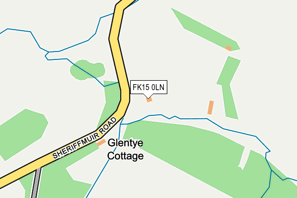 FK15 0LN map - OS OpenMap – Local (Ordnance Survey) FK15 0LN map - OS OpenMap – Local (Ordnance Survey)