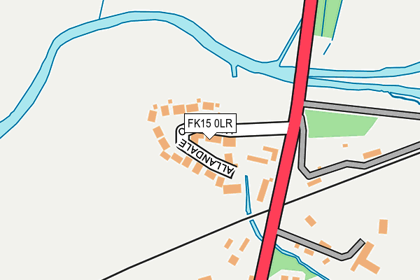 FK15 0LR map - OS OpenMap – Local (Ordnance Survey) FK15 0LR map - OS OpenMap – Local (Ordnance Survey)