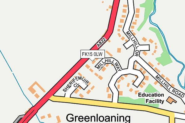 FK15 0LW map - OS OpenMap – Local (Ordnance Survey) FK15 0LW map - OS OpenMap – Local (Ordnance Survey)