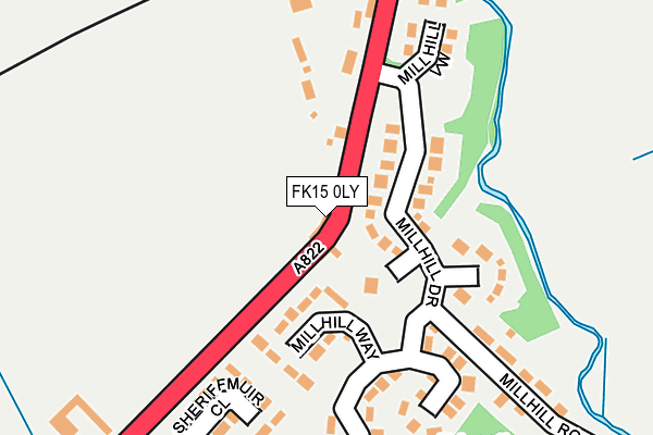 FK15 0LY map - OS OpenMap – Local (Ordnance Survey) FK15 0LY map - OS OpenMap – Local (Ordnance Survey)