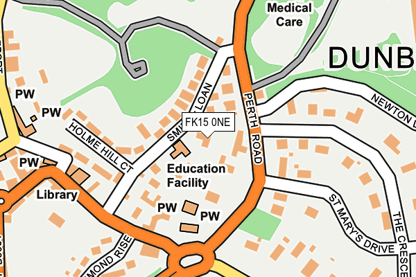 FK15 0NE map - OS OpenMap – Local (Ordnance Survey) FK15 0NE map - OS OpenMap – Local (Ordnance Survey)