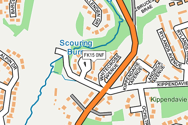 FK15 0NF map - OS OpenMap – Local (Ordnance Survey) FK15 0NF map - OS OpenMap – Local (Ordnance Survey)