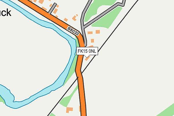 FK15 0NL map - OS OpenMap – Local (Ordnance Survey)
