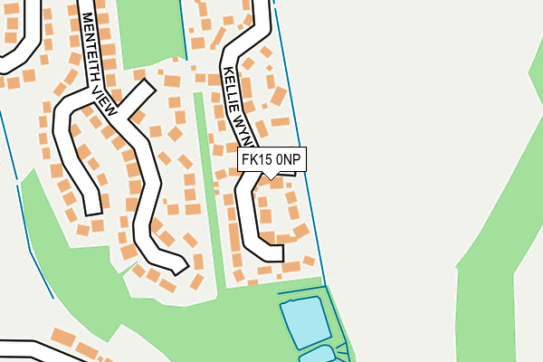 FK15 0NP map - OS OpenMap – Local (Ordnance Survey) FK15 0NP map - OS OpenMap – Local (Ordnance Survey)