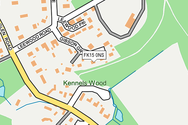FK15 0NS map - OS OpenMap – Local (Ordnance Survey) FK15 0NS map - OS OpenMap – Local (Ordnance Survey)