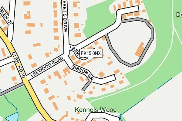 FK15 0NX map - OS OpenMap – Local (Ordnance Survey) FK15 0NX map - OS OpenMap – Local (Ordnance Survey)