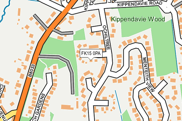 FK15 0PA map - OS OpenMap – Local (Ordnance Survey) FK15 0PA map - OS OpenMap – Local (Ordnance Survey)