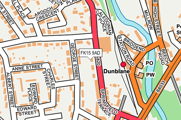 FK15 9AD map - OS OpenMap – Local (Ordnance Survey) FK15 9AD map - OS OpenMap – Local (Ordnance Survey)