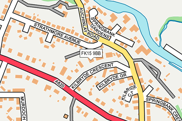 FK15 9BB map - OS OpenMap – Local (Ordnance Survey) FK15 9BB map - OS OpenMap – Local (Ordnance Survey)
