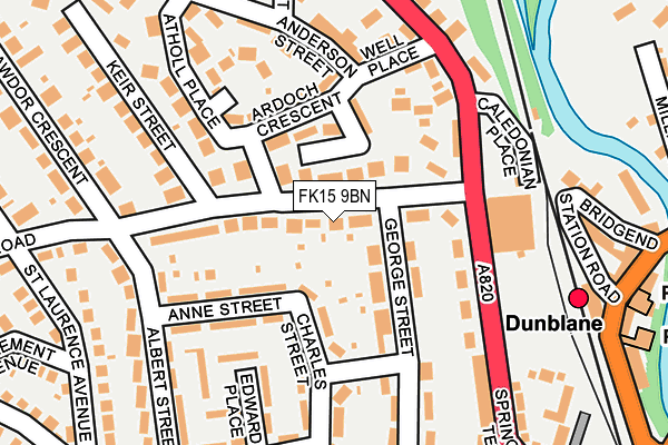 FK15 9BN map - OS OpenMap – Local (Ordnance Survey) FK15 9BN map - OS OpenMap – Local (Ordnance Survey)