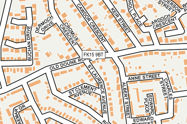 FK15 9BT map - OS OpenMap – Local (Ordnance Survey)