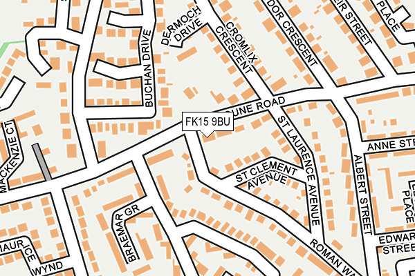 FK15 9BU map - OS OpenMap – Local (Ordnance Survey) FK15 9BU map - OS OpenMap – Local (Ordnance Survey)