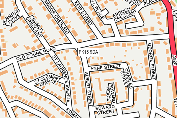 FK15 9DA map - OS OpenMap – Local (Ordnance Survey) FK15 9DA map - OS OpenMap – Local (Ordnance Survey)