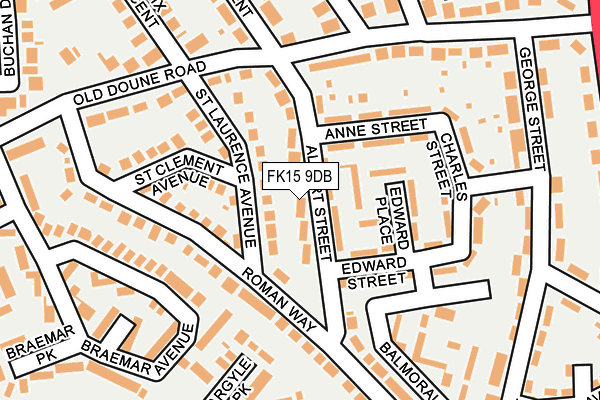 FK15 9DB map - OS OpenMap – Local (Ordnance Survey) FK15 9DB map - OS OpenMap – Local (Ordnance Survey)