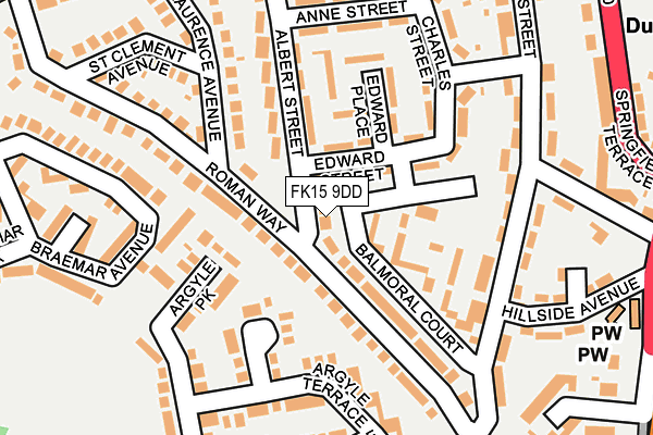 FK15 9DD map - OS OpenMap – Local (Ordnance Survey) FK15 9DD map - OS OpenMap – Local (Ordnance Survey)