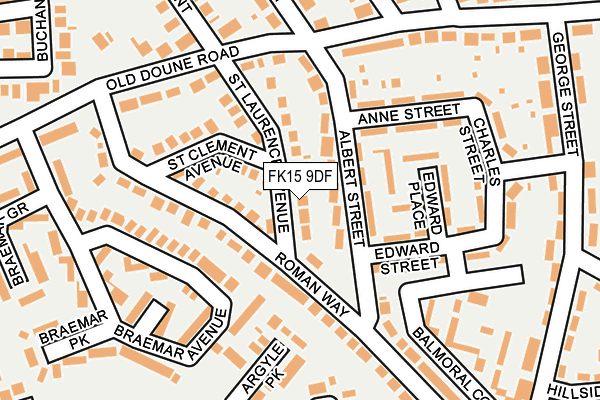 FK15 9DF map - OS OpenMap – Local (Ordnance Survey) FK15 9DF map - OS OpenMap – Local (Ordnance Survey)