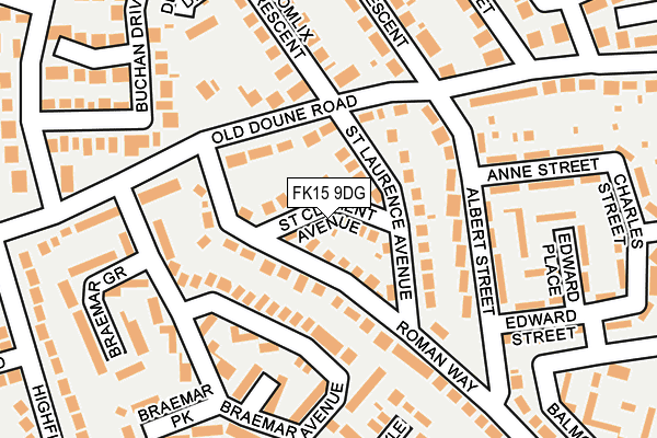 FK15 9DG map - OS OpenMap – Local (Ordnance Survey) FK15 9DG map - OS OpenMap – Local (Ordnance Survey)