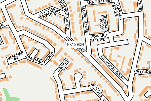 FK15 9DH map - OS OpenMap – Local (Ordnance Survey) FK15 9DH map - OS OpenMap – Local (Ordnance Survey)