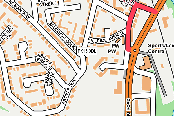 FK15 9DL map - OS OpenMap – Local (Ordnance Survey) FK15 9DL map - OS OpenMap – Local (Ordnance Survey)