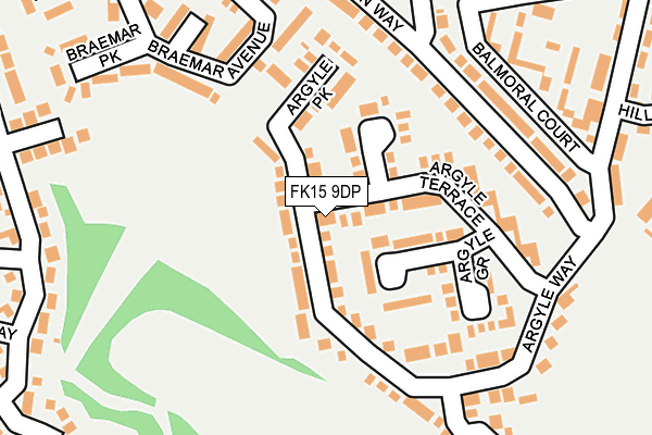 FK15 9DP map - OS OpenMap – Local (Ordnance Survey) FK15 9DP map - OS OpenMap – Local (Ordnance Survey)