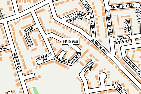 FK15 9EB map - OS OpenMap – Local (Ordnance Survey) FK15 9EB map - OS OpenMap – Local (Ordnance Survey)
