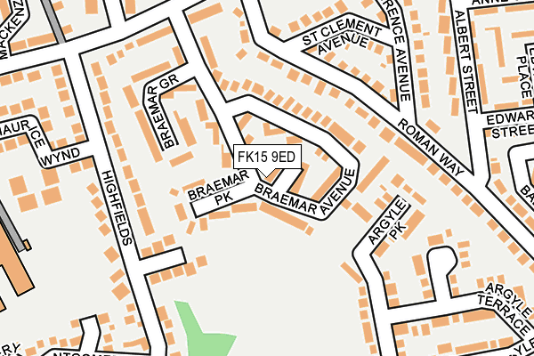 FK15 9ED map - OS OpenMap – Local (Ordnance Survey) FK15 9ED map - OS OpenMap – Local (Ordnance Survey)