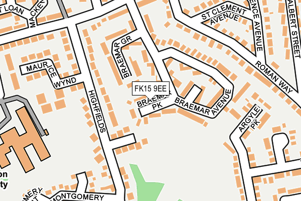 FK15 9EE map - OS OpenMap – Local (Ordnance Survey)