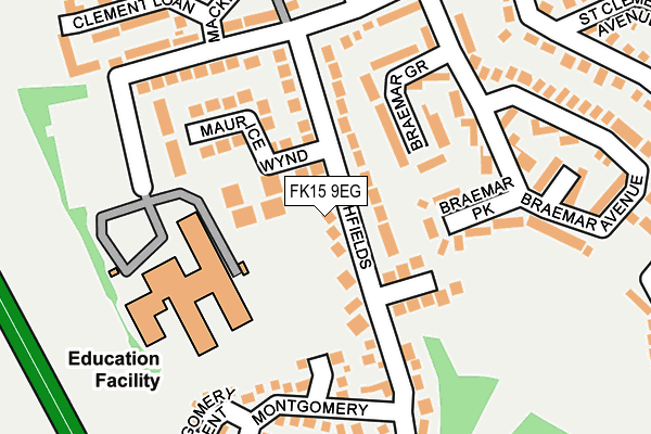 FK15 9EG map - OS OpenMap – Local (Ordnance Survey) FK15 9EG map - OS OpenMap – Local (Ordnance Survey)