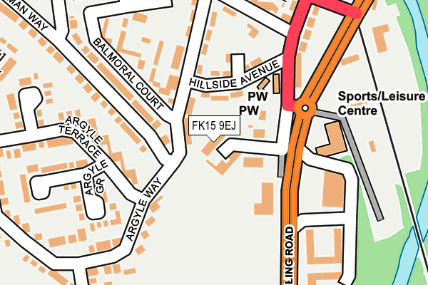 FK15 9EJ map - OS OpenMap – Local (Ordnance Survey) FK15 9EJ map - OS OpenMap – Local (Ordnance Survey)