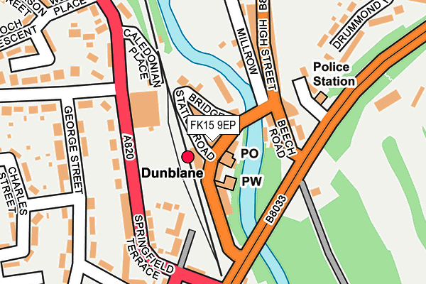 FK15 9EP map - OS OpenMap – Local (Ordnance Survey) FK15 9EP map - OS OpenMap – Local (Ordnance Survey)
