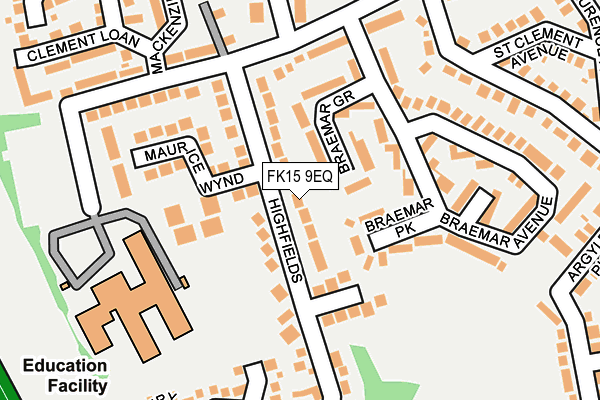 FK15 9EQ map - OS OpenMap – Local (Ordnance Survey) FK15 9EQ map - OS OpenMap – Local (Ordnance Survey)