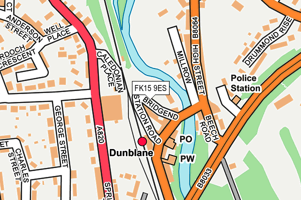 FK15 9ES map - OS OpenMap – Local (Ordnance Survey) FK15 9ES map - OS OpenMap – Local (Ordnance Survey)