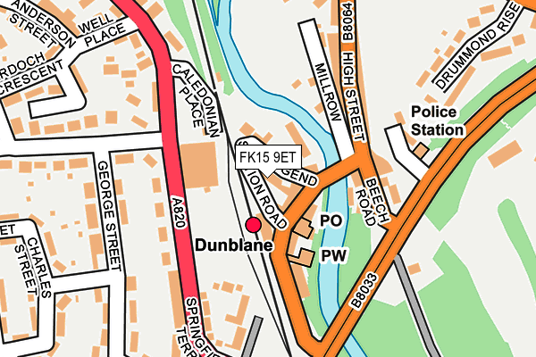 FK15 9ET map - OS OpenMap – Local (Ordnance Survey) FK15 9ET map - OS OpenMap – Local (Ordnance Survey)