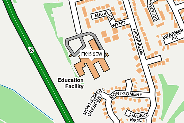 FK15 9EW map - OS OpenMap – Local (Ordnance Survey) FK15 9EW map - OS OpenMap – Local (Ordnance Survey)